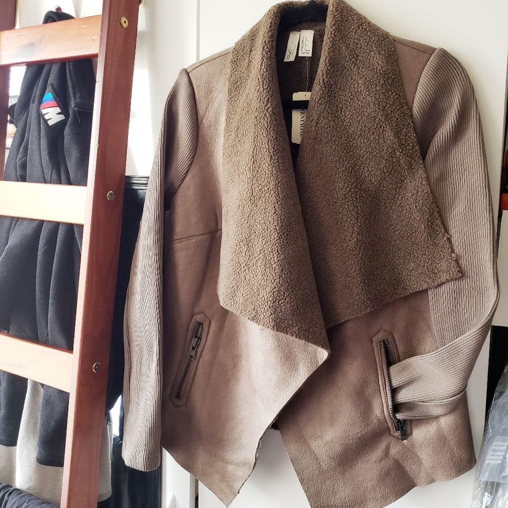 *NEW* Faux Suede Jacket with Sherpa Lining